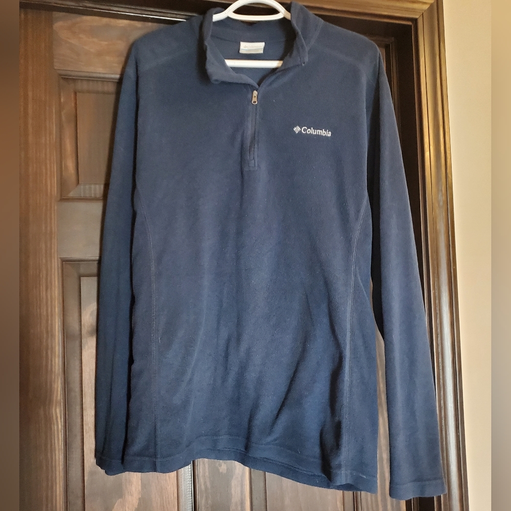 Columbia L Navy Pullover Quarter Zip